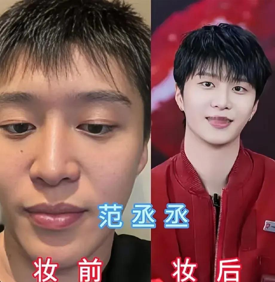 一直以为女人化妆是出于爱美之心，且妆前妆后差距明显。然而，看看这些帅气的男明星，