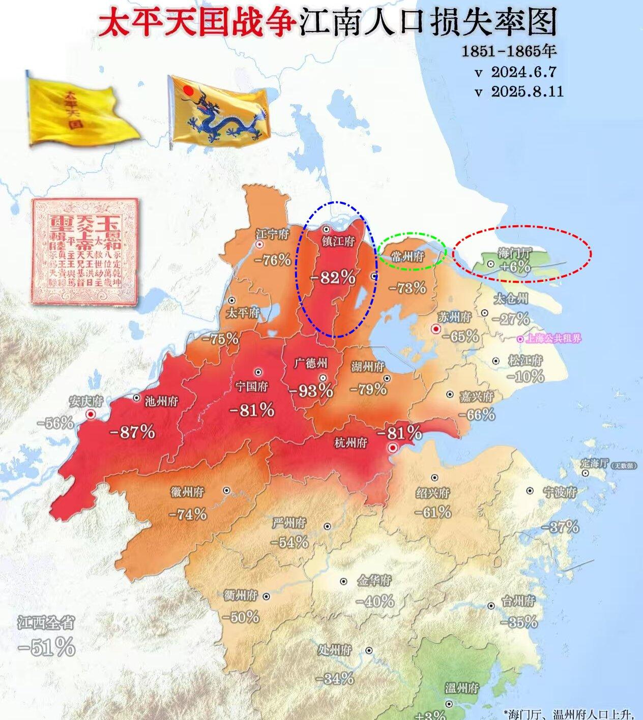 太平天国，没想到那15年，南通的海门、启东人数还是增加的？其实，今天我们看来