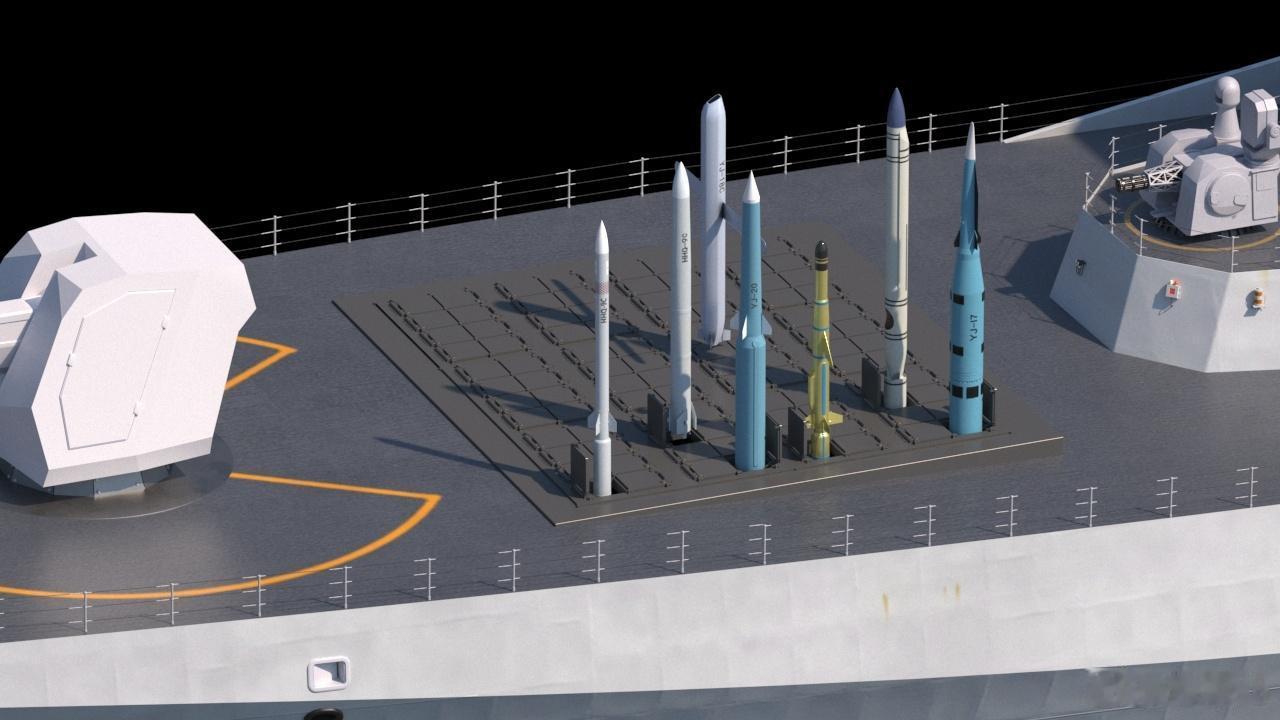 阅兵之前，我海军大型导弹驱逐舰垂直发射单元里，装填的主要是鹰击-18反舰导弹、红