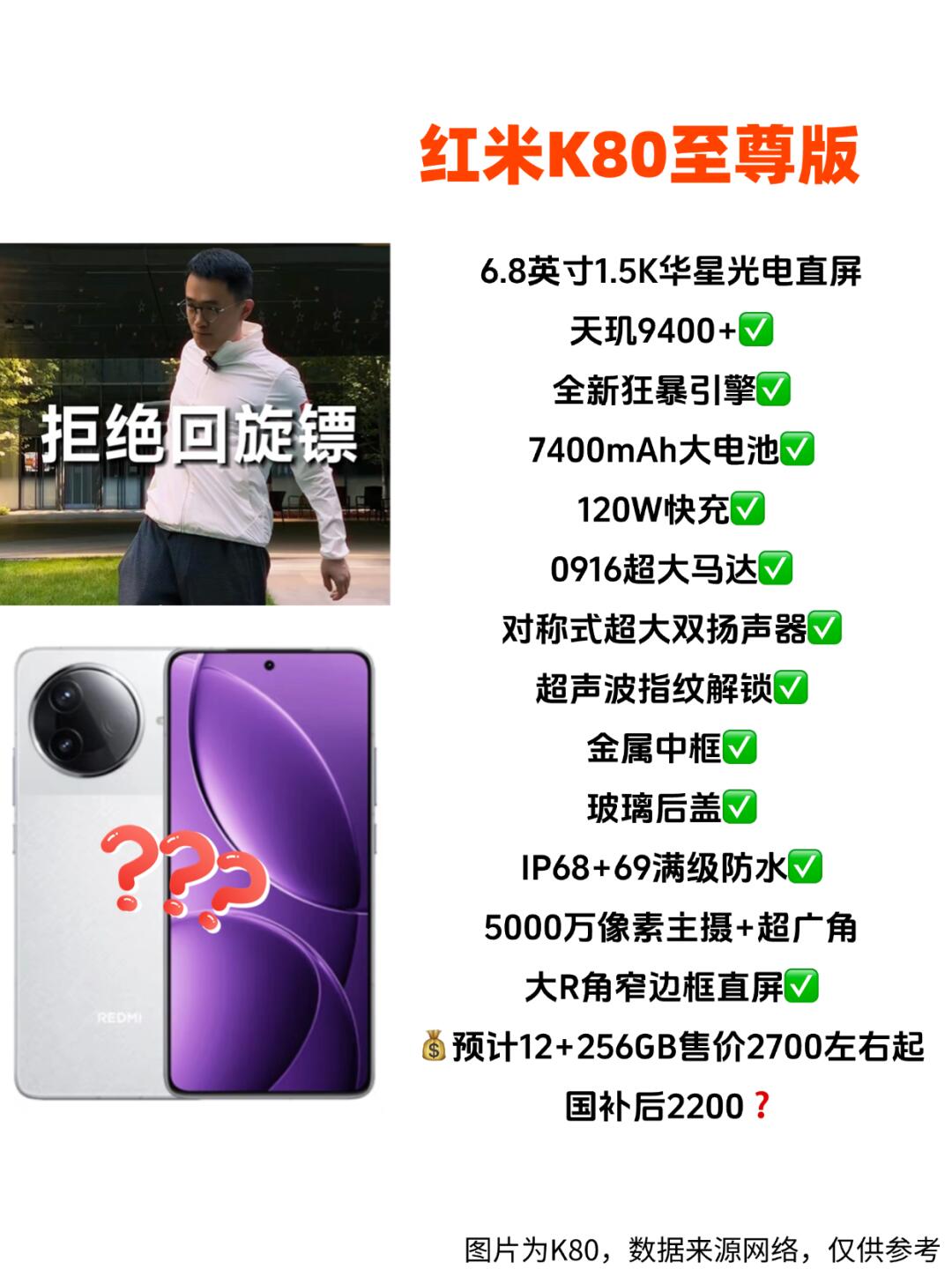 配置比旗舰好？红米K80至尊版不得卖爆？