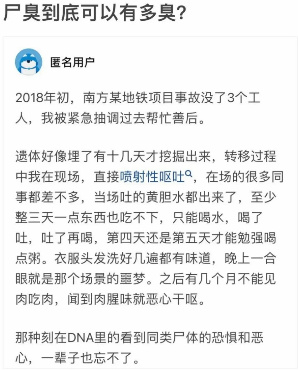 尸臭到底可以有多臭？