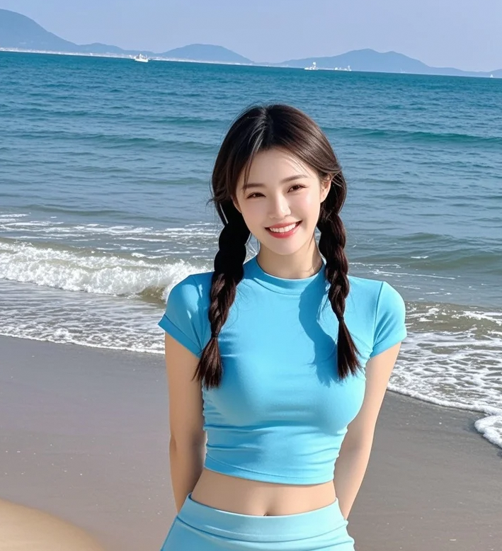 在沙滩写下你的名字被浪冲走，看来大海都想认识你呢～