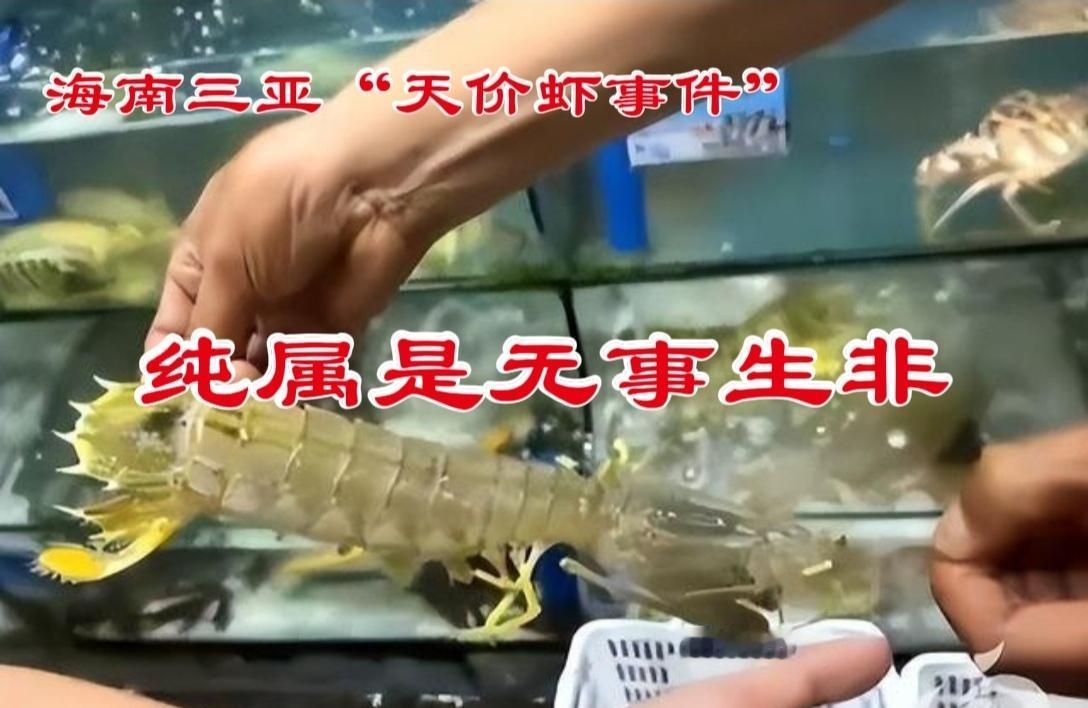 “天价虾事件”纯属无端生事！近日，海南省三亚海棠区海鲜店“天价虾事件”在网络上