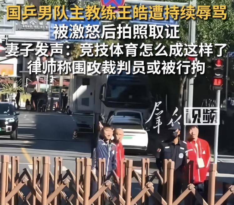 终于明白王皓为何与球迷互相拍照？原来他在固定证据！当时我听有人喊：林诗栋！上一