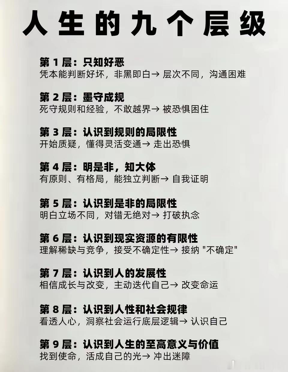 人生的九个层级