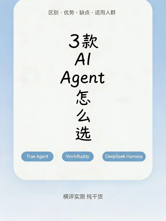 AIAgent怎么选？3款我全试了