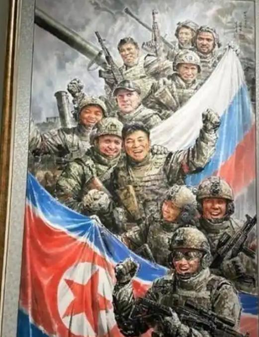 朝鲜曾经没想到，派遣了1万多人去俄罗斯打仗，结果，现在在平壤的街头巷尾，印有西里