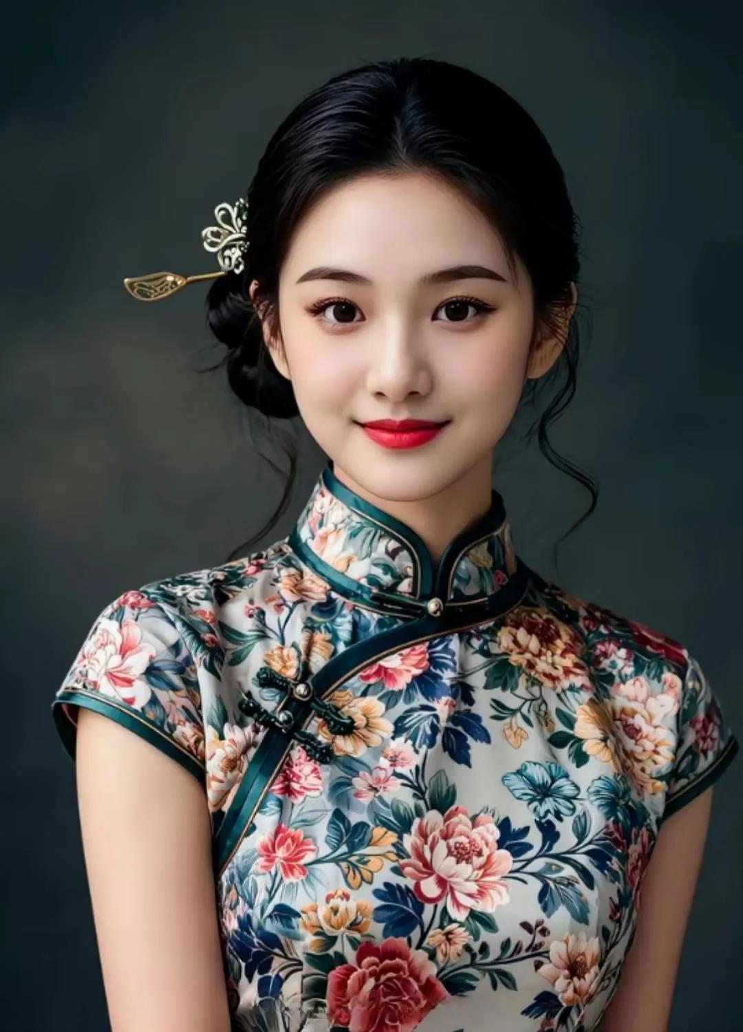 复古旗袍，优雅气质，韵味十足！