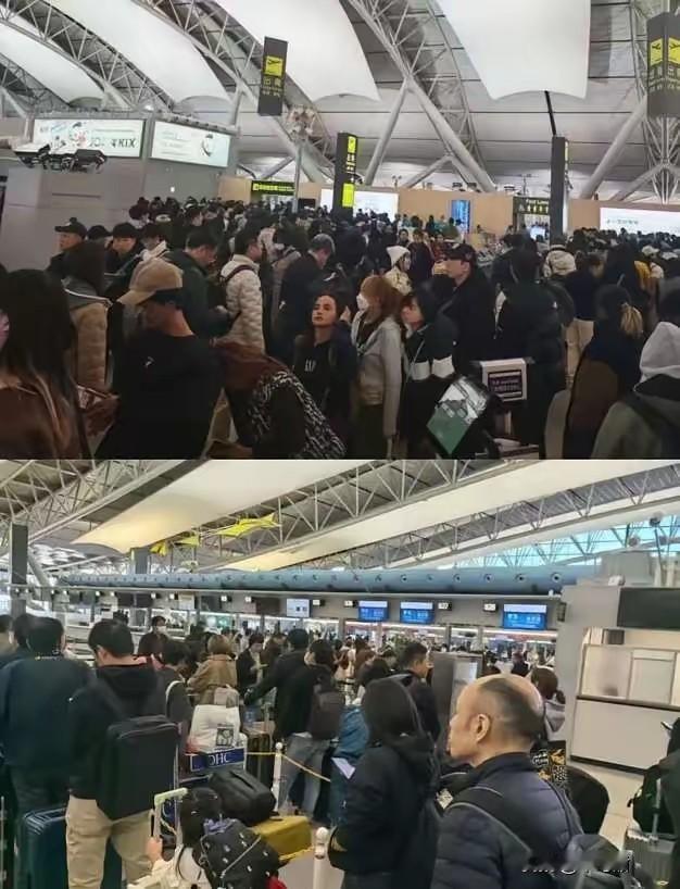 我就纳闷了，​中日关系如此紧张！​为什么只有中国人纷纷从日本回国，然而却不见