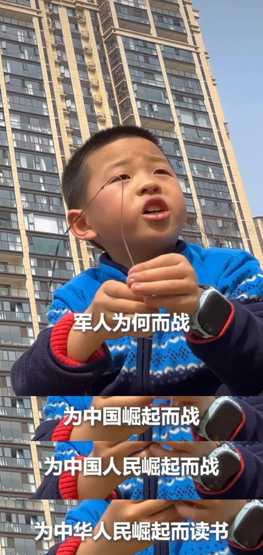 9岁的孩子能讲出这样的话，真的令人感动。我一直都在讲，要把“为中华之崛起而读书