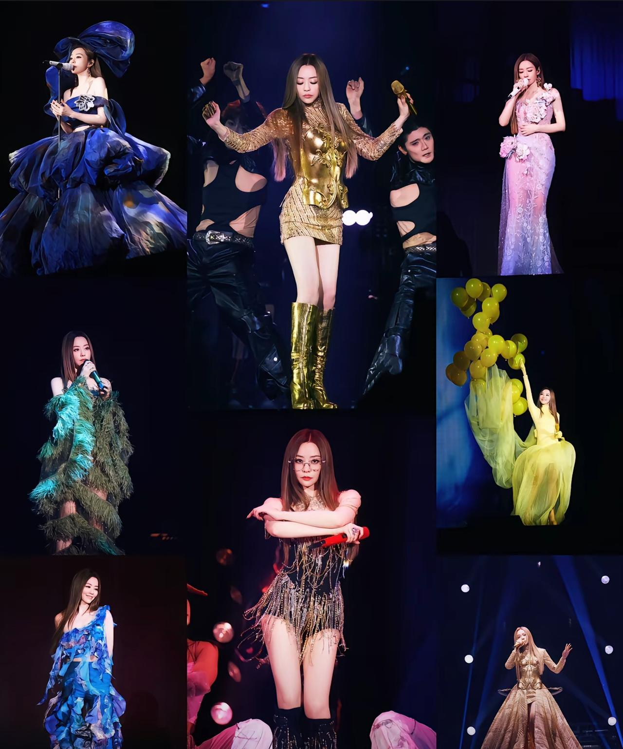 张靓颖深圳演唱会。7月5日张靓颖追世界巡回演唱会深圳站举办。张靓颖多套造型惊艳