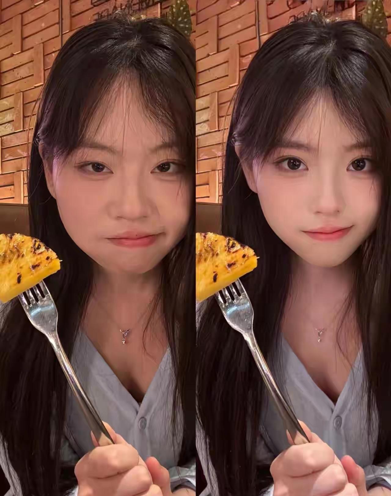 美女：我p的不过分哇！男生：还不过分，面相都变了。美女：面相怎么变了？男生