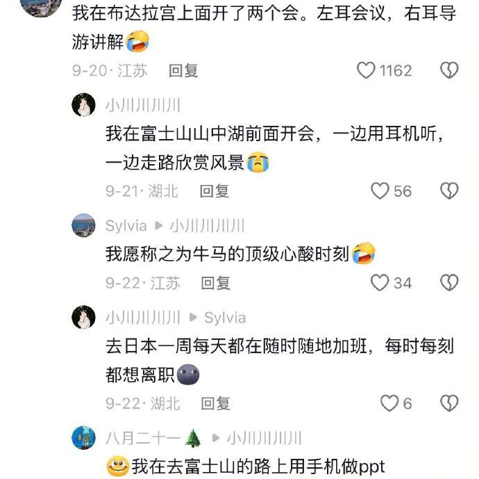 当公司顶梁柱出去旅游时​​​​