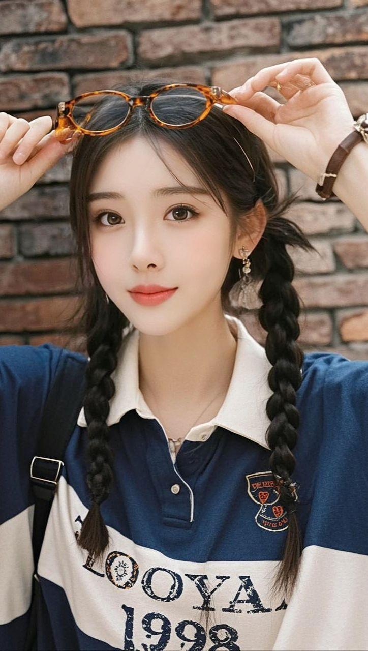 双辫俏皮照 原来ai写真可以这么美  谁拍谁好看 美出高级感