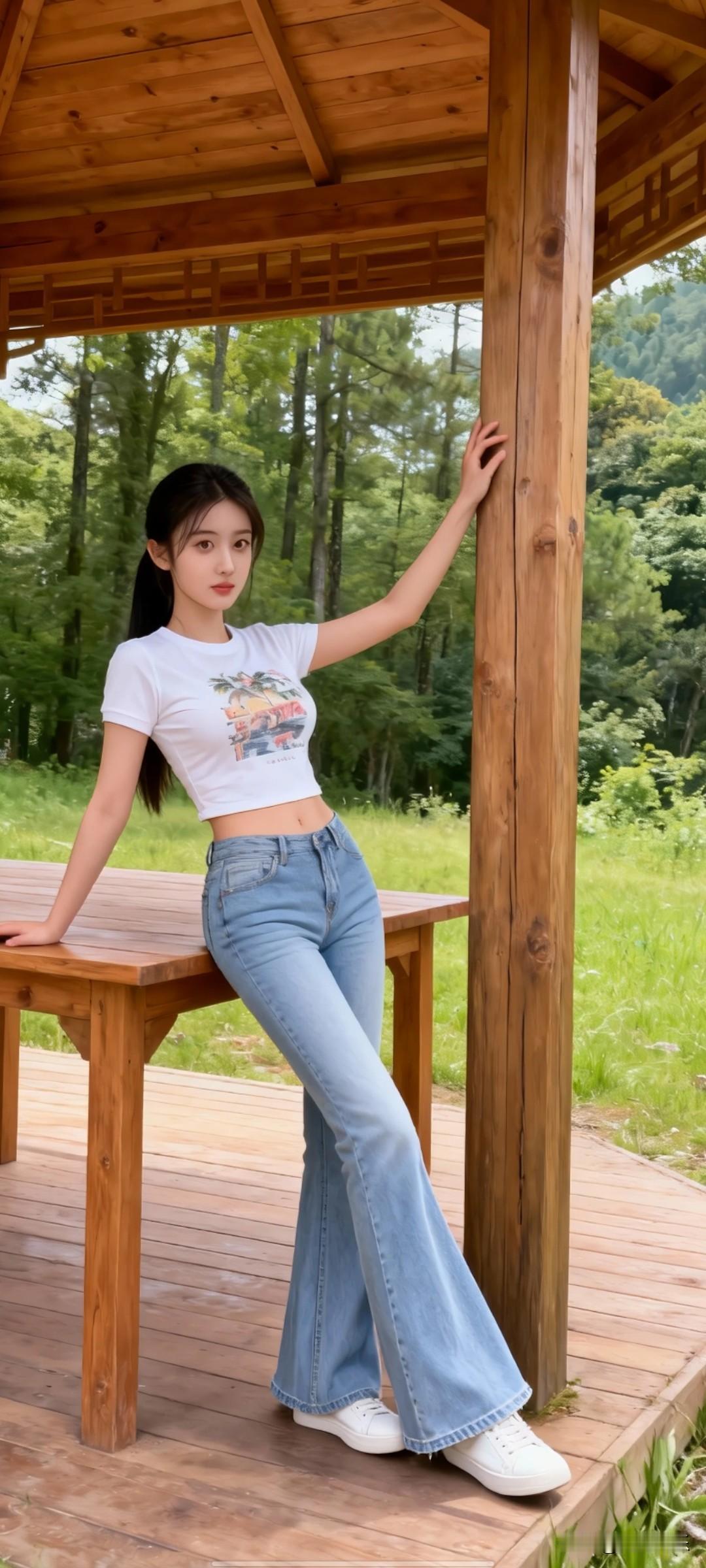 什么样的穿搭可以成为气质女神?林间小憩，风起轻纱舞。