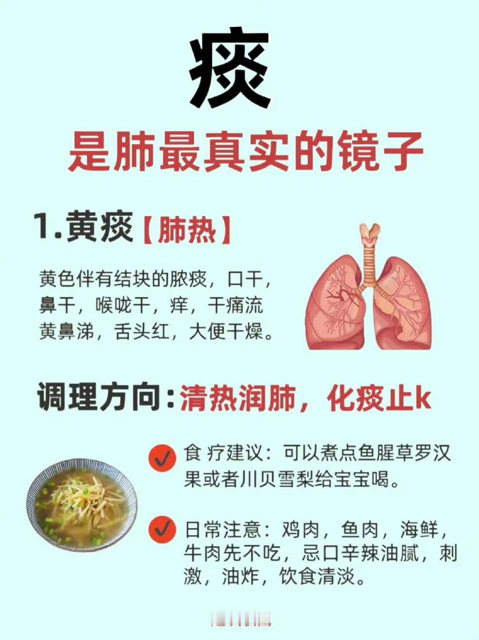 痰是肺的镜子，附化痰饮➕咳痰小妙招​​​