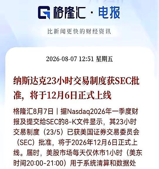 每天只休市1个小时，纳斯达克这是要逼着华尔街精英把行军床搬进办公室吗？12月6