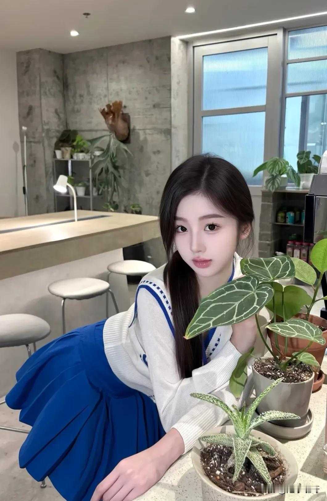 看,邻家小妹养的花不错吧