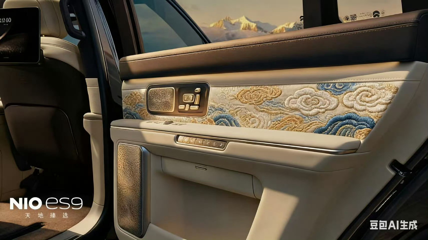 蔚来es9蔚来这种social物料不清楚是官方还是纯素人制作的估计大概率前者但