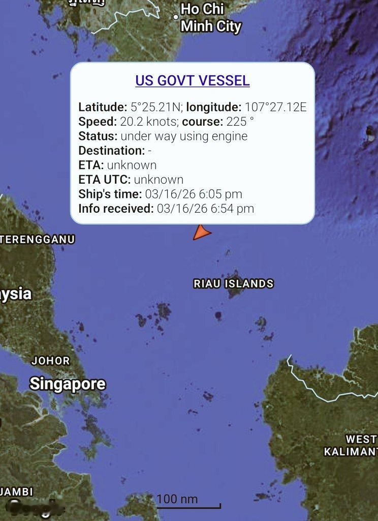 🔻USN的黎波里号两栖攻击舰和2艘船坞登陆舰，带着31陆战远征单元赶往伊朗，现