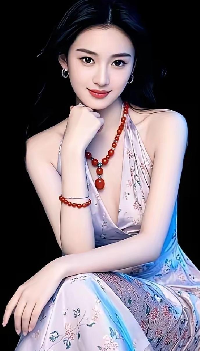 优雅红宝石，闪耀你的美！💎✨在生活的长河中，美人的形象如繁星般璀璨。我曾在一场
