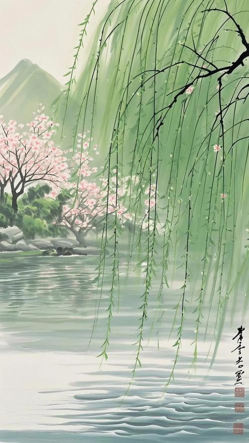 上联：柳枝轻舞春光里，下联：荷影摇风夏夜中，下联：枫叶飘红暮霭时。