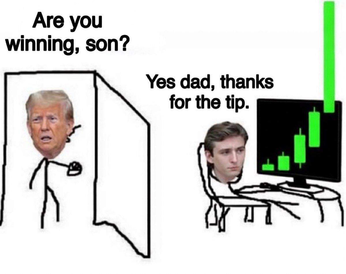 「儿子，你在赢吗？」