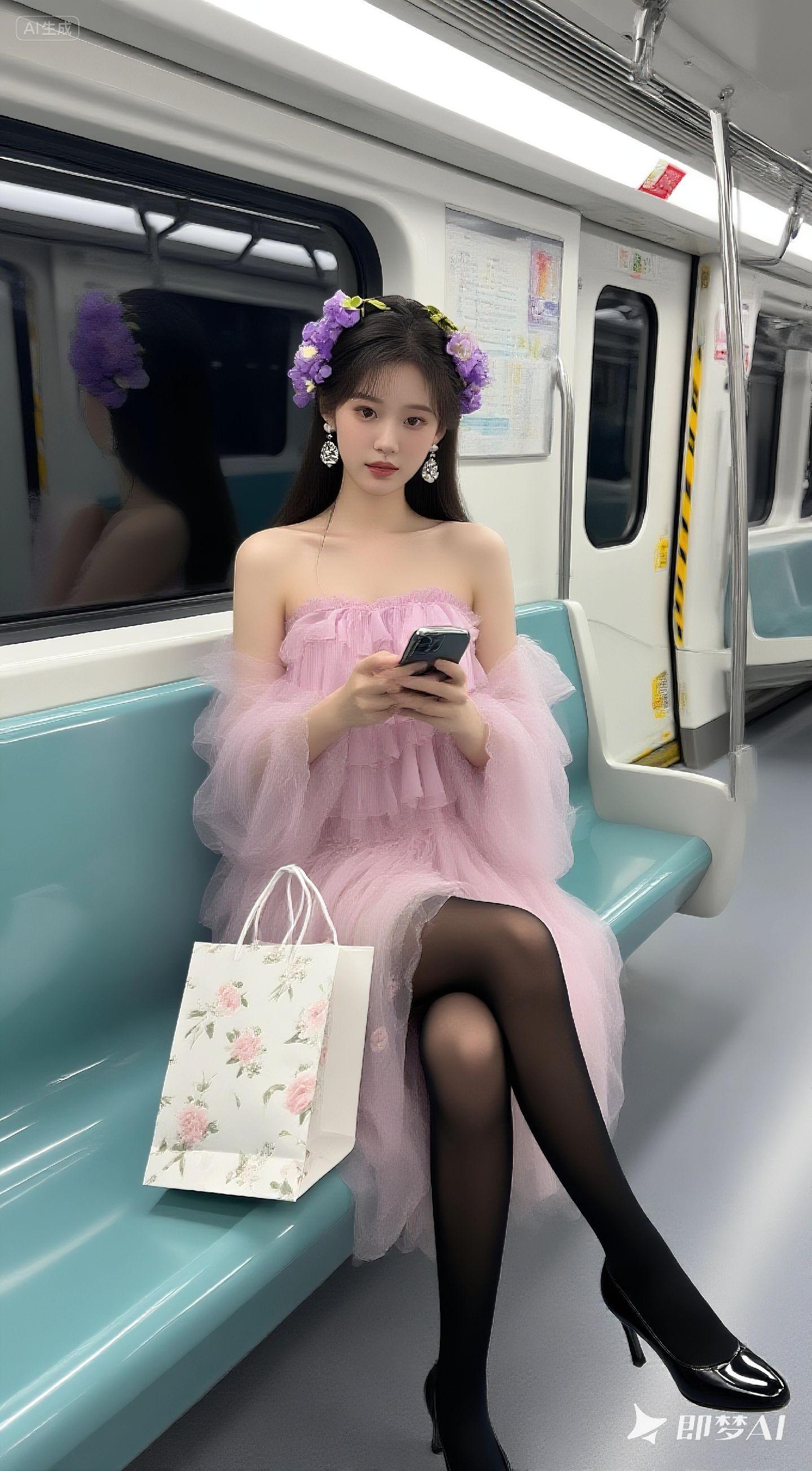汉服小仙女 清纯甜美 粉色系 古风美人 汉服之美在华夏