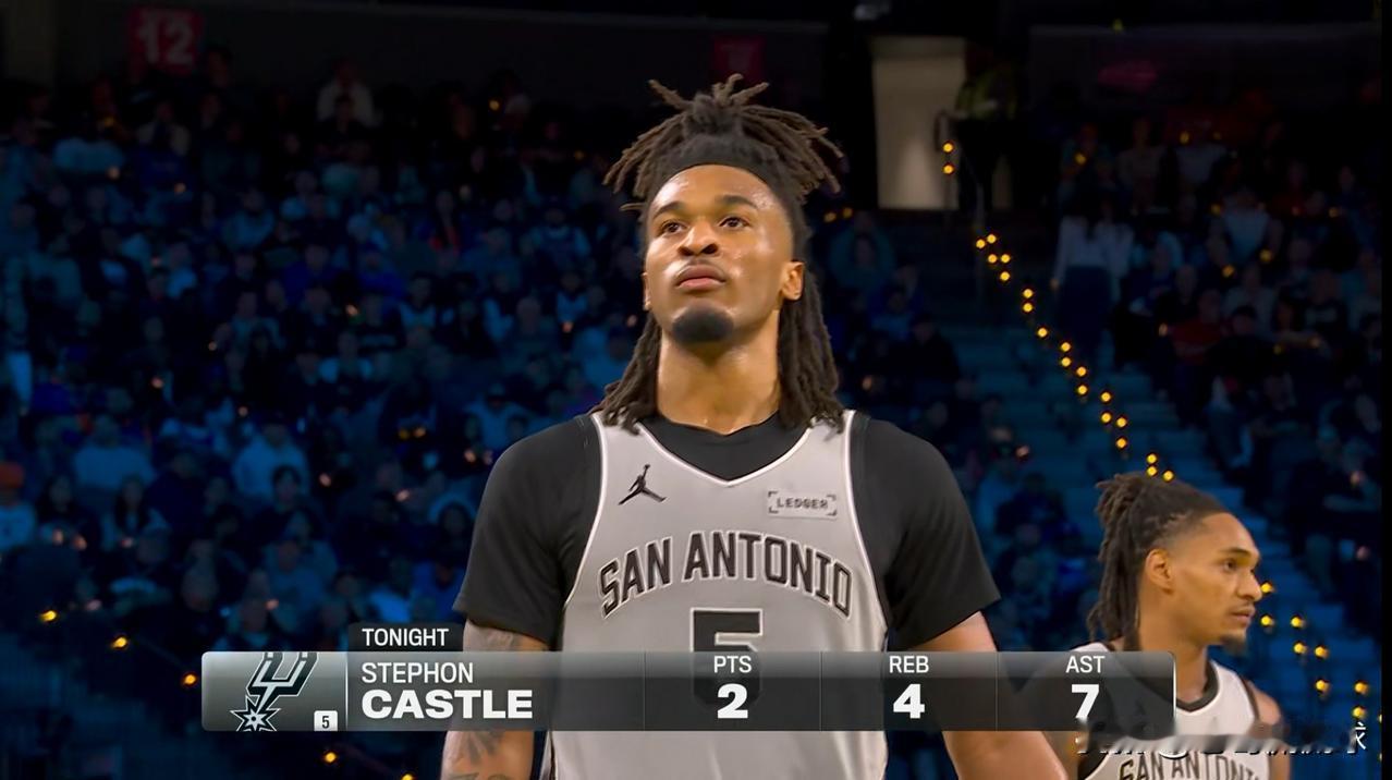 马刺新星卡斯尔的控场能力真是太强了！尽管今天马刺在NBA杯决赛中以113：124