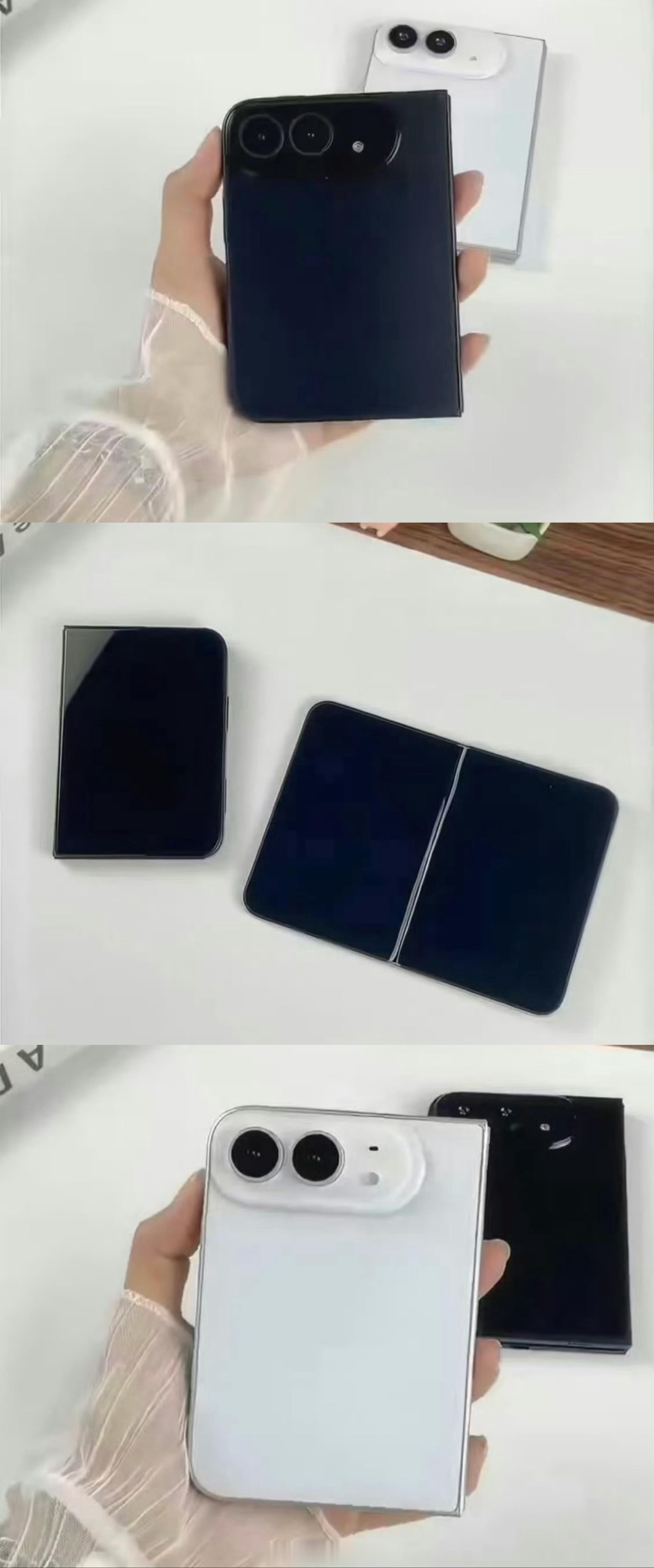 iPhoneUltra机模再曝光iPhone首款折叠屏手机貌似只有黑色和白色俩配