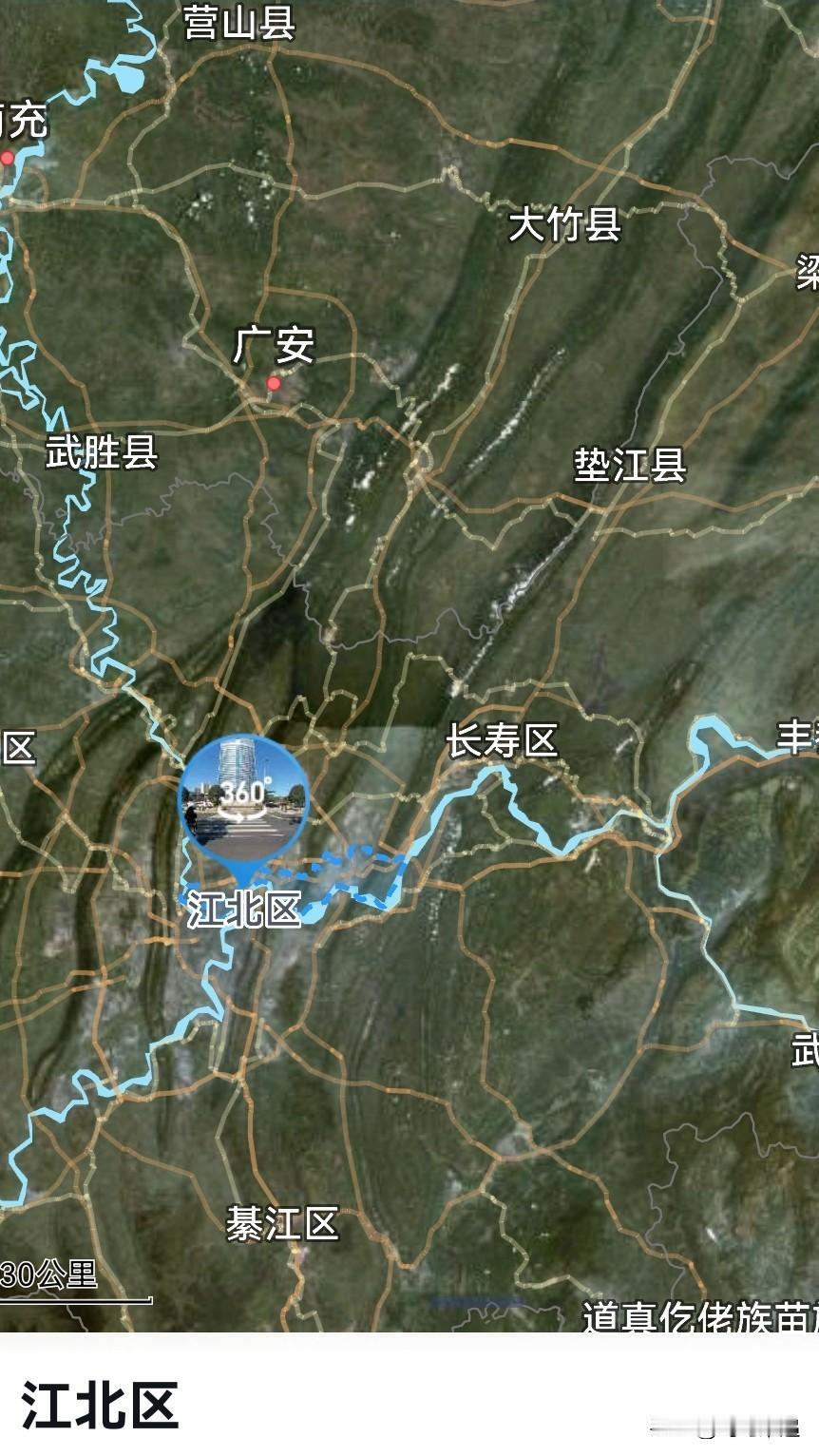 重庆，从江北2到垫江1是拔提用重吗？江北区，处于两江之北，总面积221平方公里