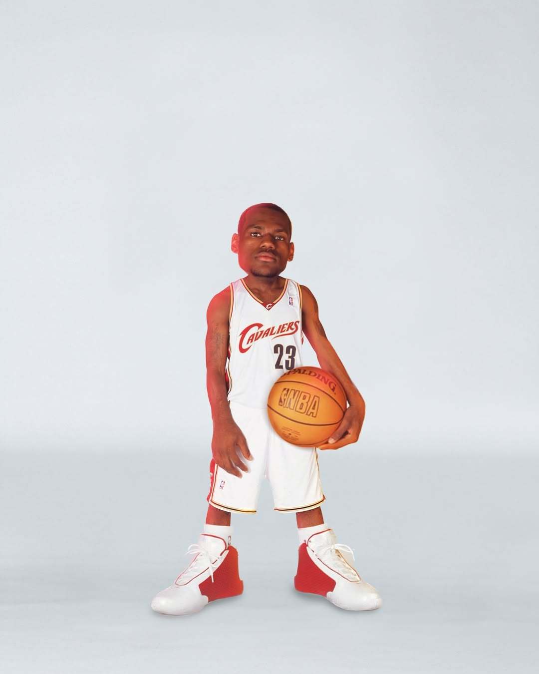 创意p图，当把勒布朗缩小以后会发生什么~​​​