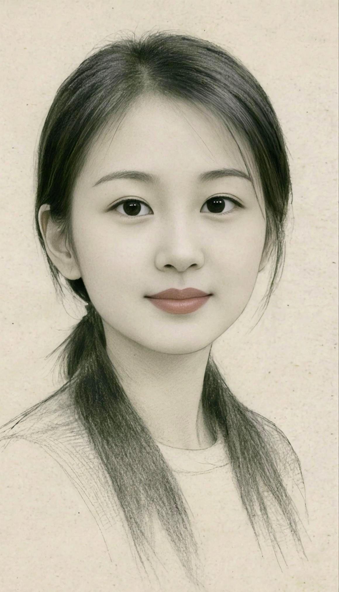 素描最美素颜清纯写真