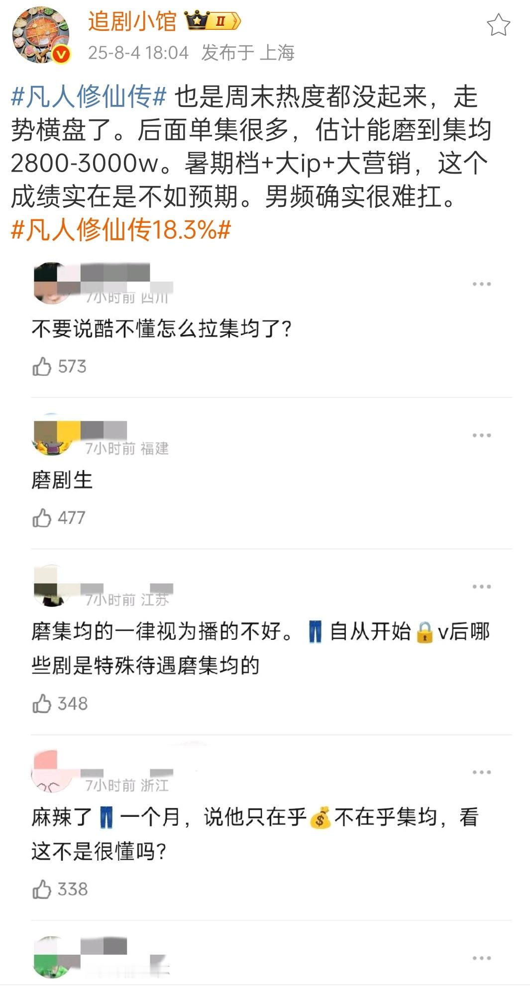 这成绩，是市场和观众完全不感兴趣的水平（关键营销可不少）​​​