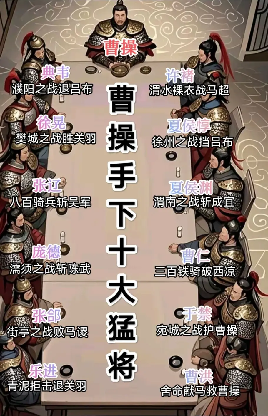 曹操麾下猛将大盘点，谁才是武力天花板？
