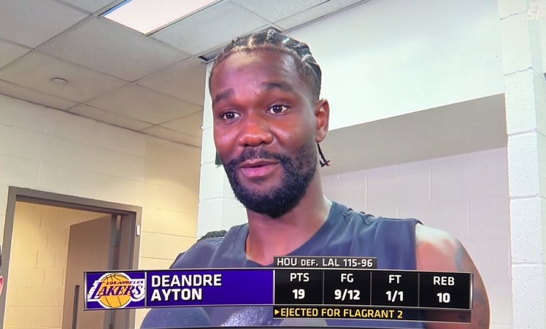 艾顿谈到自己被驱逐出场：“我当时真的只是想做好准备，去顶住和申京的身体接触。我们