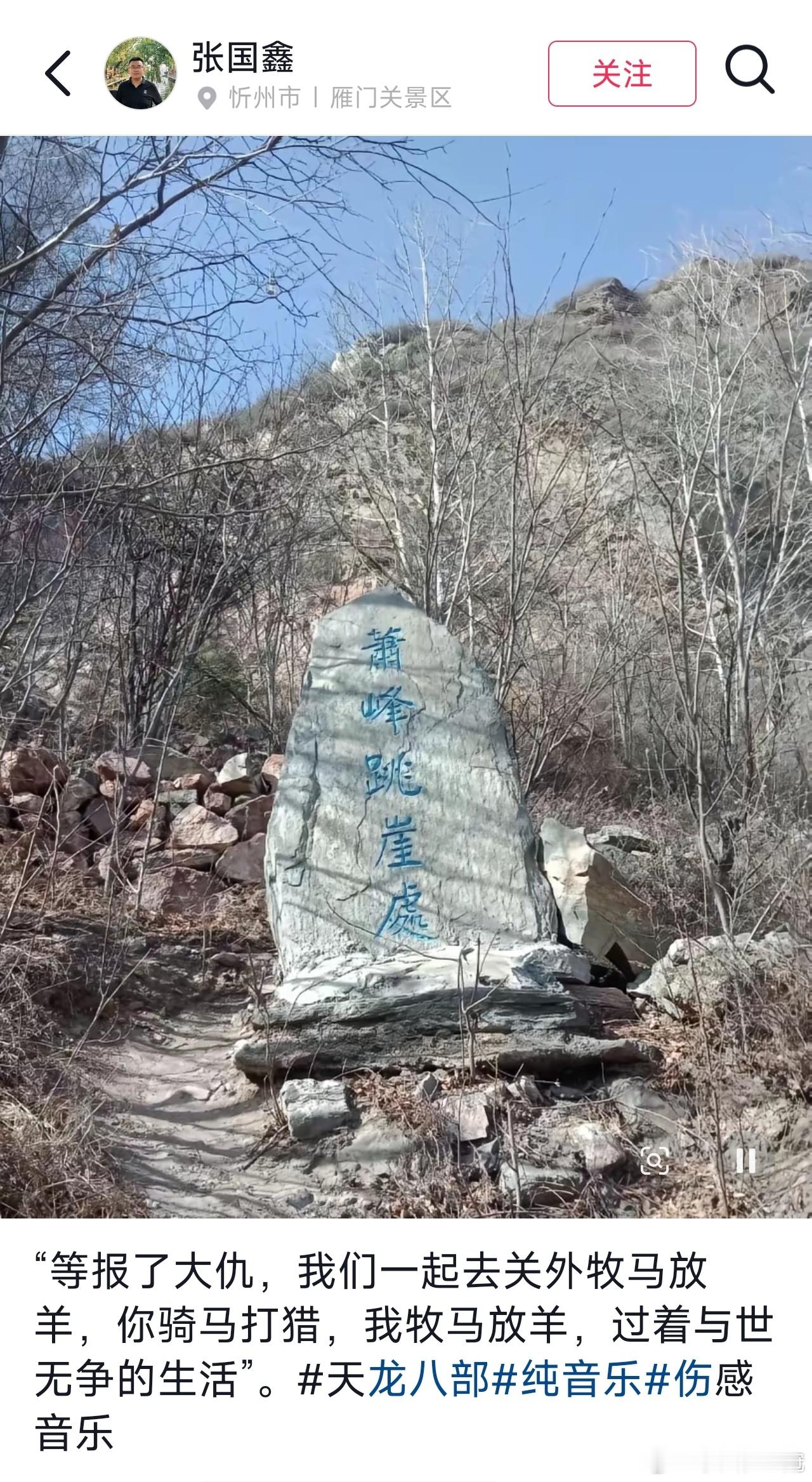 萧峰坠崖处​​​