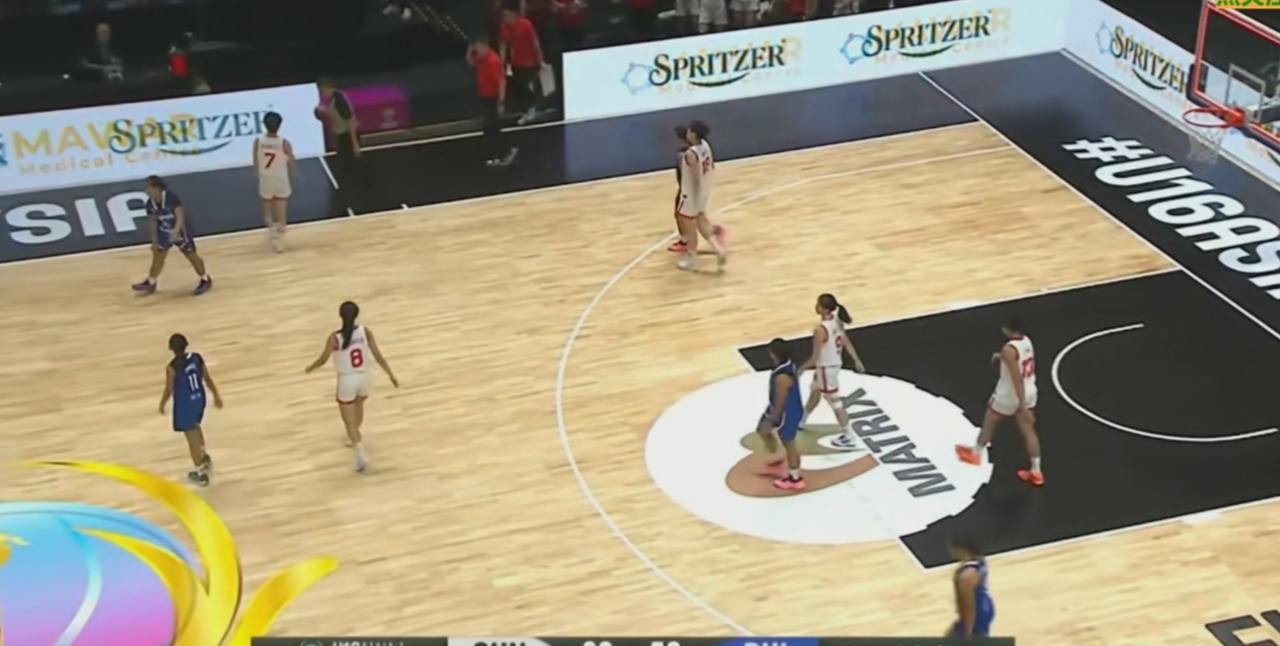 U16女篮亚洲杯附加赛，中国U16女篮——菲律宾U16女篮，打进U16女篮亚