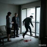 看房现场突发悲剧，一男性客户佯装买房，趁中介和房东不备，从37楼跳下，当场殒命。