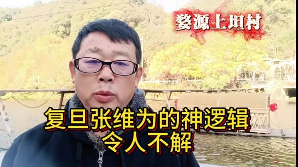 复旦张维为的神逻辑令人不解