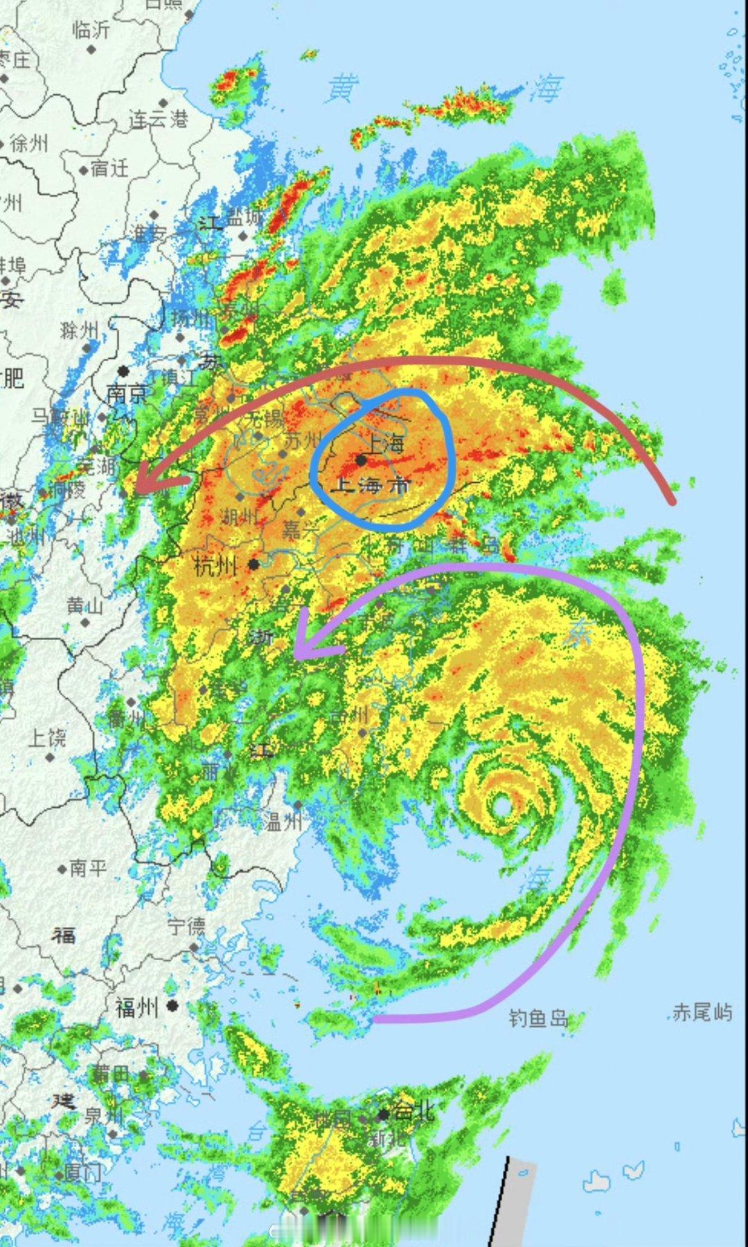mark一下从今天早上到现在，一直在狂风暴雨。从天气预报看，上海正好在雨带中心。