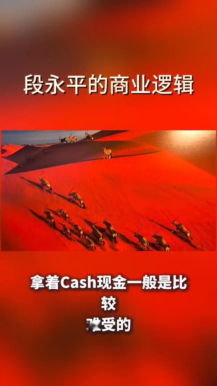 段永平的商业逻辑。好公司不要轻易卖的一个很重要的原因是卖了以后换什么，拿着Ca