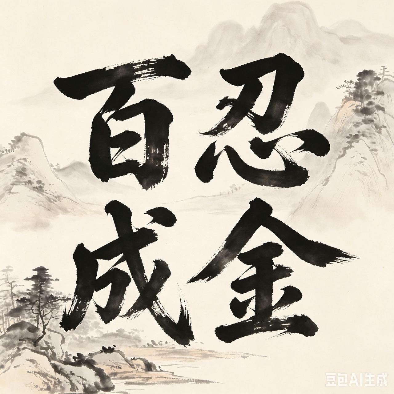 从前有个郭老头，一辈子修“忍”字功夫，立志忍满一百件事，修成“百忍”。九十九