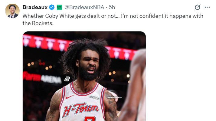 科怀-怀特交易遭质疑!公牛要价过高,火箭难匹配