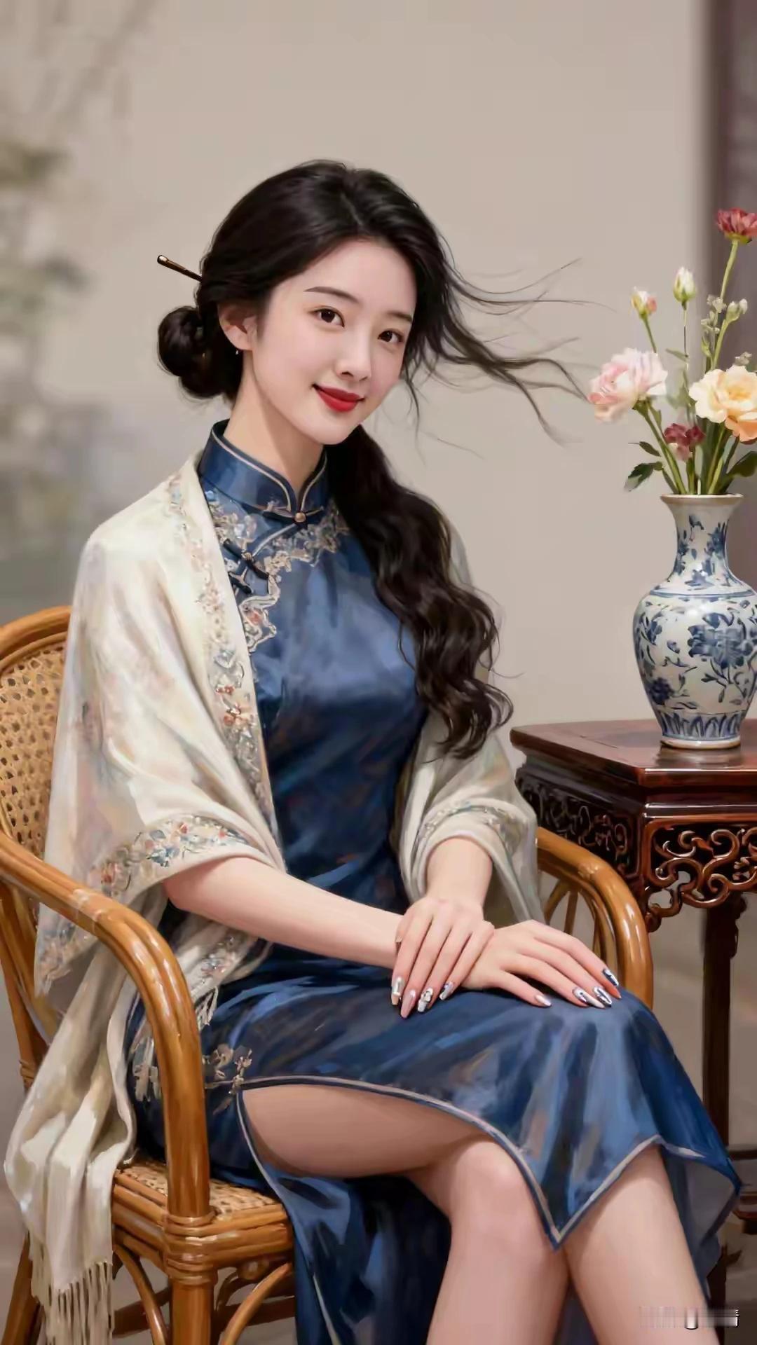 旗袍雅韵，历史悠久。文化传承，国风古韵。高贵典雅，雍容华贵。大家闺秀，小家