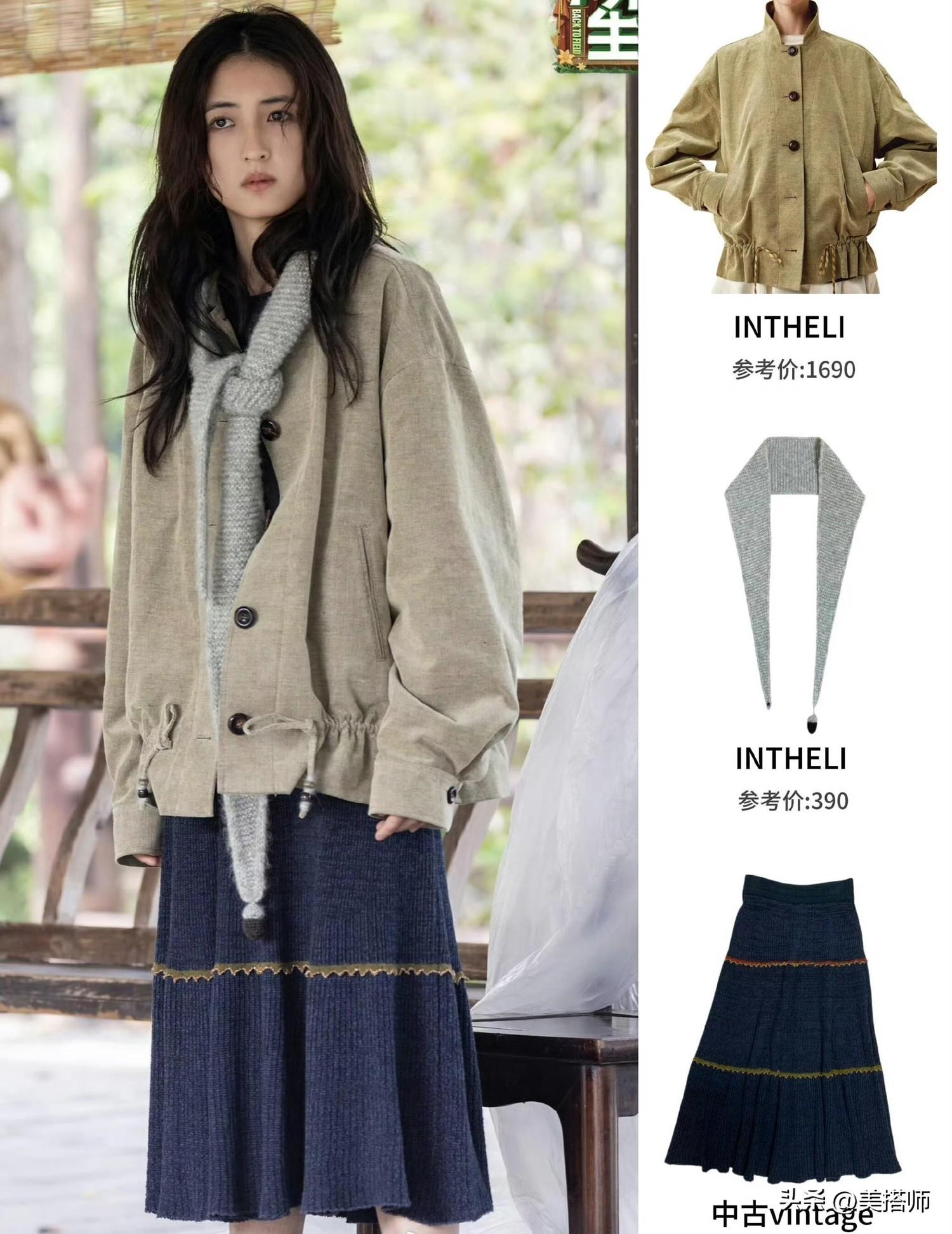 张子枫《向往的生活》｜最新两套穿搭张子枫向往的生活最新穿搭，两套都很...