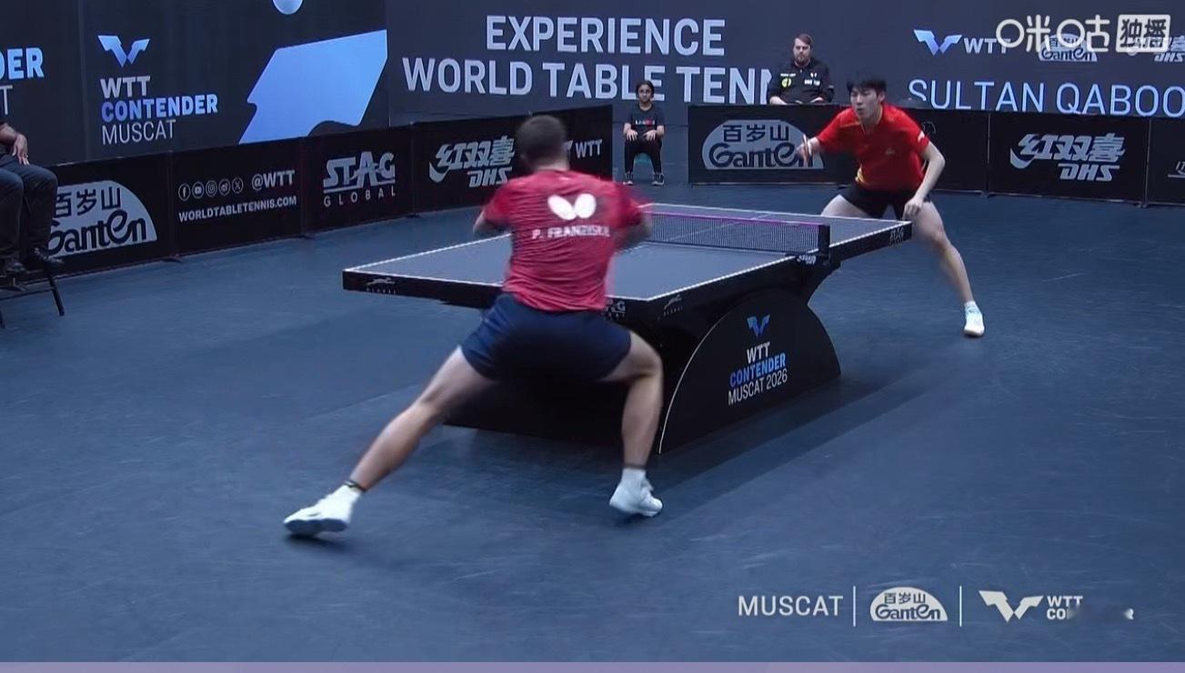 温瑞博3-0弗朗西斯卡暂停回来一个发球拿下