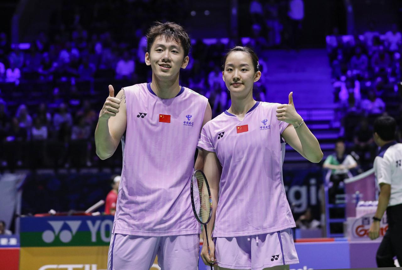 刚刚结束了一场泰国羽毛球大师赛混双1/8决赛，混双3号种子、囯羽组合程星/张驰，