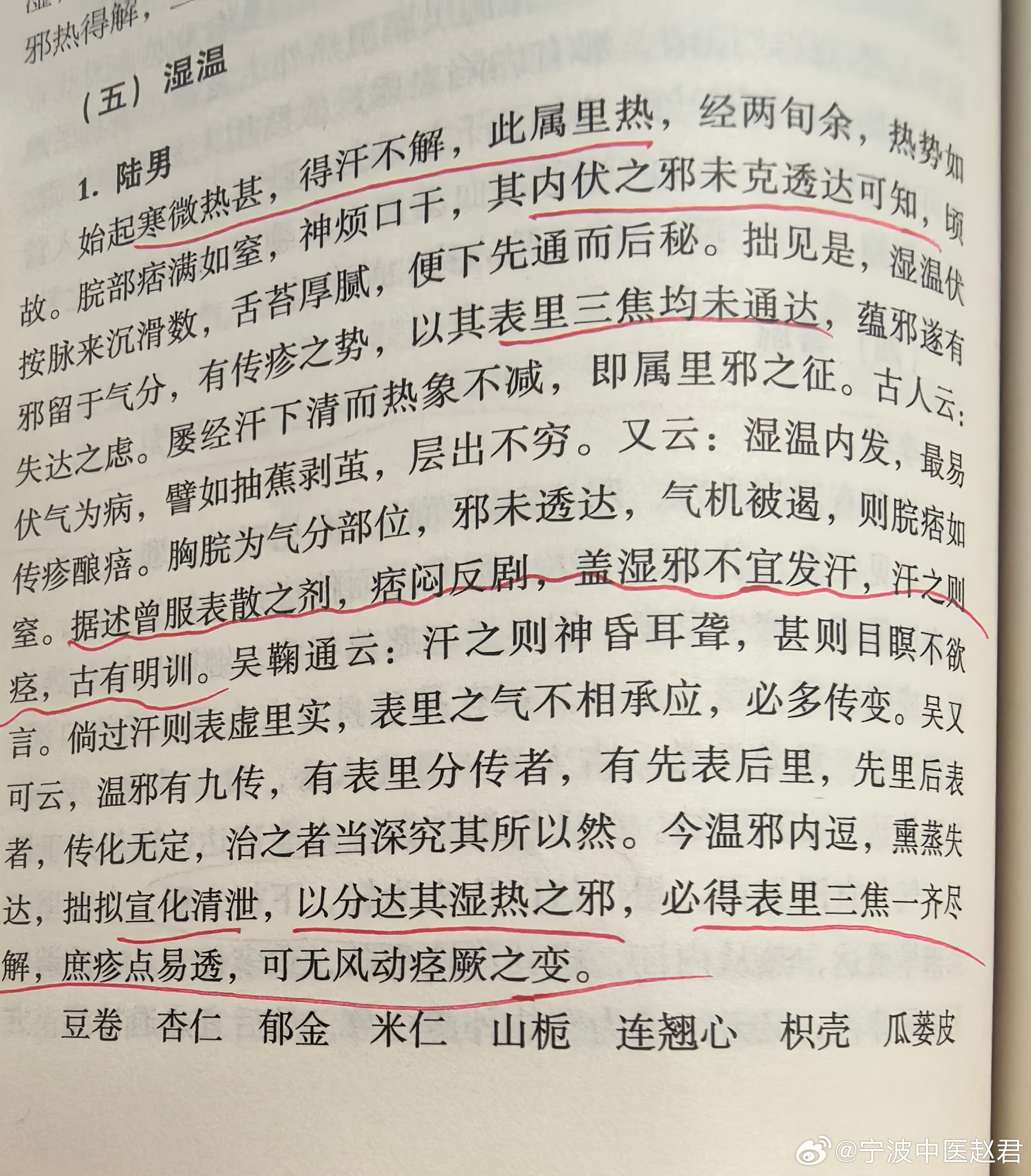 江南的长夏，温病学的主场！我们通过看民国时期嘉兴名医陈良夫的这则医案，就可以感受