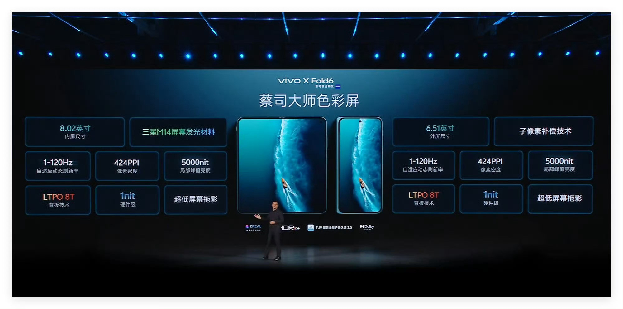 vivoXFold6内屏太顶了三星M14基材+5000nit观感绝对透透的